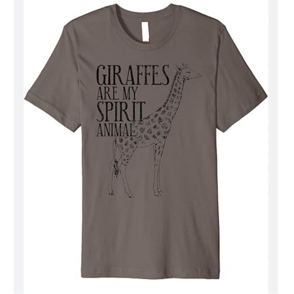 Giraffe Graphic T-Shirt in Brown